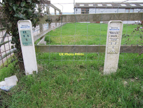 Photo 6"x4" Two of the markers Glastonbury c2011