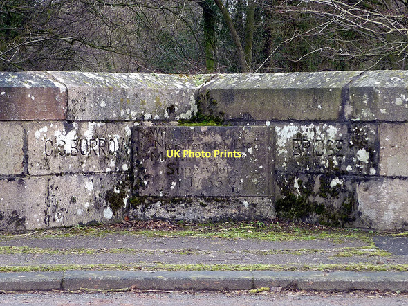 Photo 6"x4" Inscription, Burrow Bridge Nether Burrow c2011