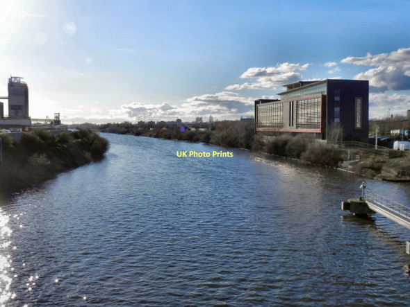 Photo 6"x4" Manchester Ship Canal Salford\/SJ8098 c2011