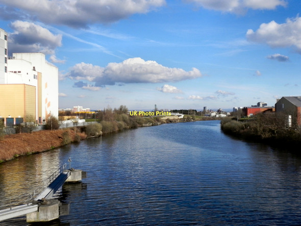 Photo 6"x4" Manchester Ship Canal Salford\/SJ8098 c2011