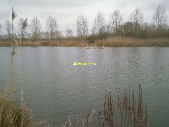 Photo 6"x4" Flooded gravel pit near Abingdon Abingdon c2011
