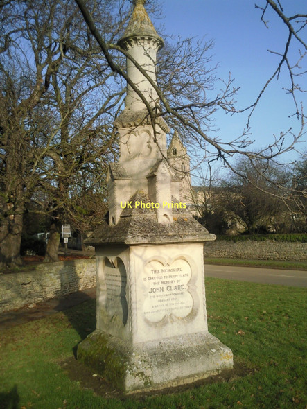 Photo 6"x4" Memorial to John Clare, Helpston Helpston c2011