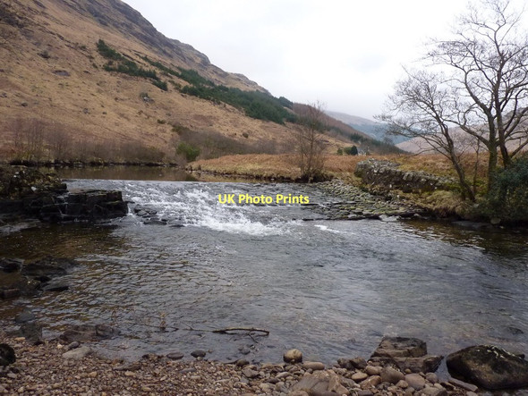 Photo 6"x4" One of the weirs on the River Fyne Merk Burn c2011