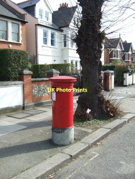 Photo 6"x4" Victorian Pillar box in Duke's Avenue Chiswick c2011