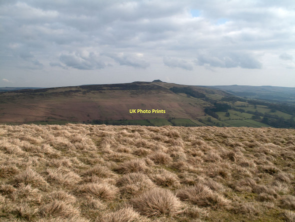 Photo 6"x4" Grassy hillside of Lose Hill Edale End c2011