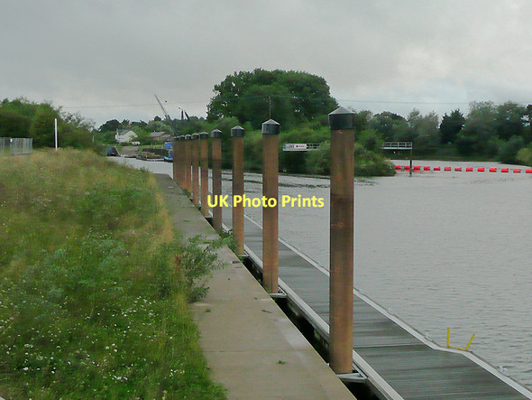 Photo 6"x4" New River Severn  moorings north of Diglis Lock, Worcester Worcester c2010