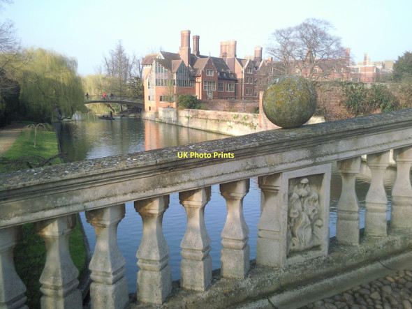 Photo 6"x4" Trinity Hall from Clare Bridge Cambridge\/TL4658 c2011