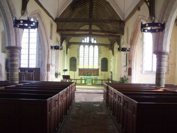 Photo 6"x4" Interior of St.Matthew's, Warehorne, Kent Warehorne c2011