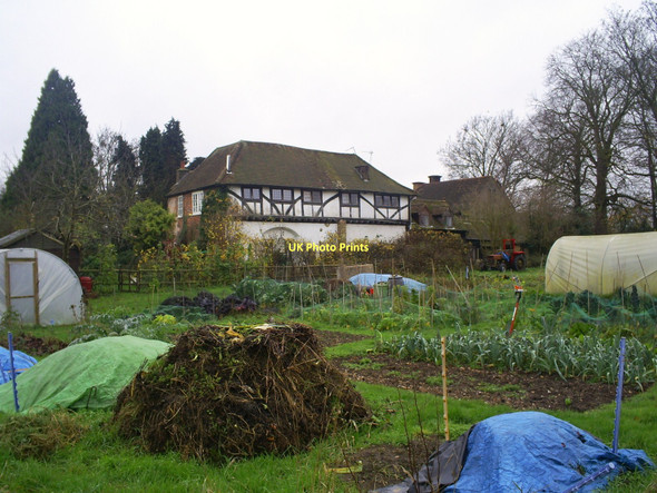 Photo 6"x4" The Priory and allotments, Kings Langley Kings Langley c2009