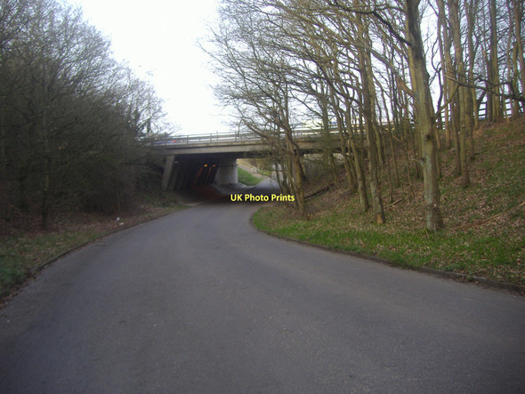Photo 6"x4" Bridge under the M1 motorway, Bedmond Lane Potters Crouch c2011