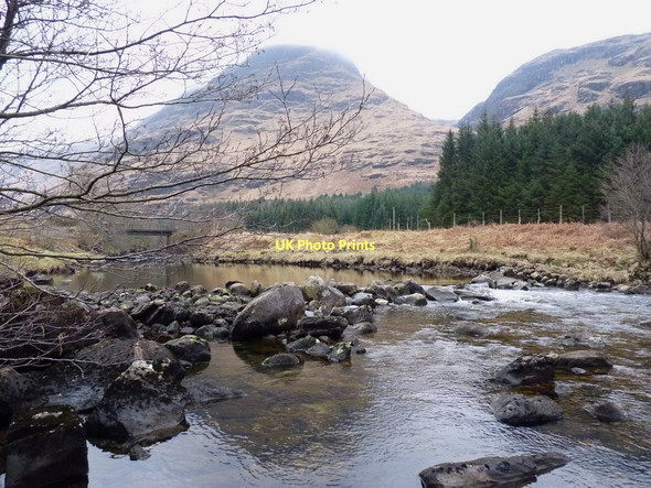Photo 6"x4" Collapsed weir on the River Fyne Cruach Tuirc c2011