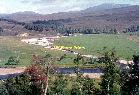Photo 6"x4" Quoich Water and the River Dee near Braemar, Aberdeenshire Allanaquoich c1975