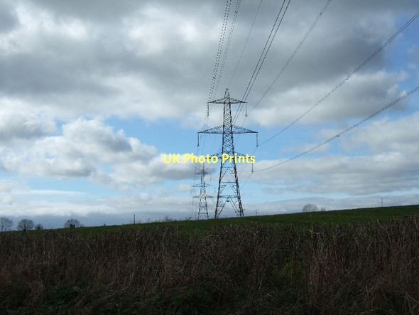 Photo 6"x4" Pylons near Ratsloe Poltimore c2011