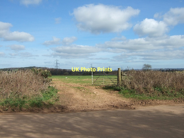 Photo 6"x4" Field and gate near Hayes Farm Poltimore c2011