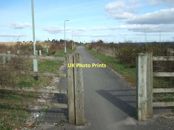 Photo 6"x4" Foot and cycle path beside A30 Blackhorse\/SX9793 c2011