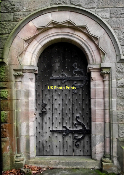 Photo 6"x4" Holy Trinity Church, Mossley- north door Congleton c2011