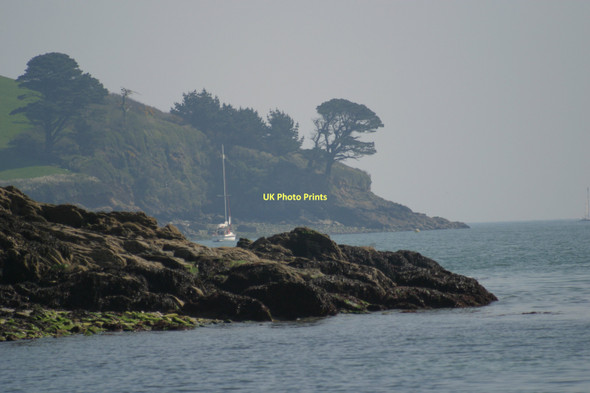 Photo 6"x4" Grebe Rock from Durgan beach Durgan c2003