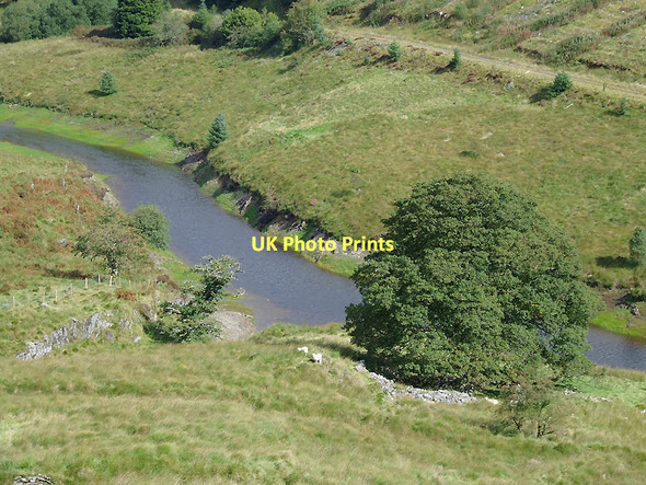 Photo 6"x4" Afon Camddwr becoming Llyn Brianne, Ceredigion Cnwch Rhiwhalog c2010