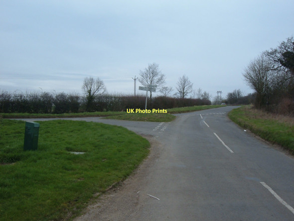 Photo 6"x4" Road Junction at Puxley Farm Potterspury c2011