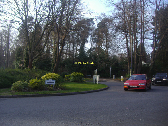 Photo 6"x4" Roundabout on Christchurch Road, Virginia Water Stroude c2011