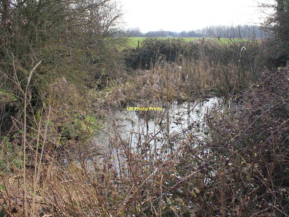 Photo 6"x4" Pond by footpath to Harbury Gross Green c2011