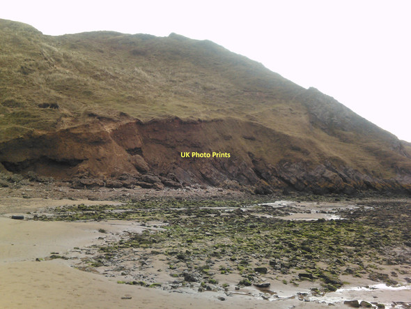 Photo 6"x4" Cliff erosion on Three Cliffs Bay #2 Penmaen\/SS5388 c2011
