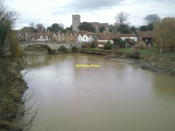 Photo 6"x4" The classic view of Aylesford from the new bridge Aylesford c2011