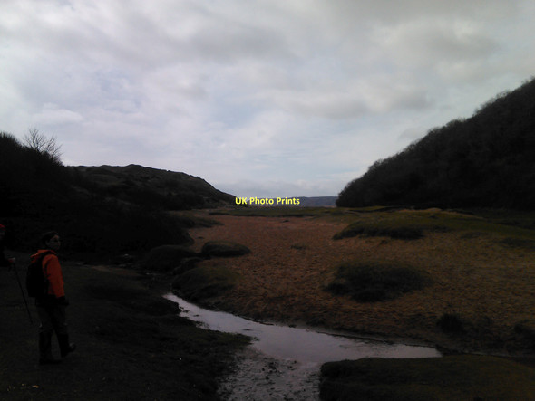 Photo 6"x4" Braided channel in the Pennard Pill Lunnon c2011