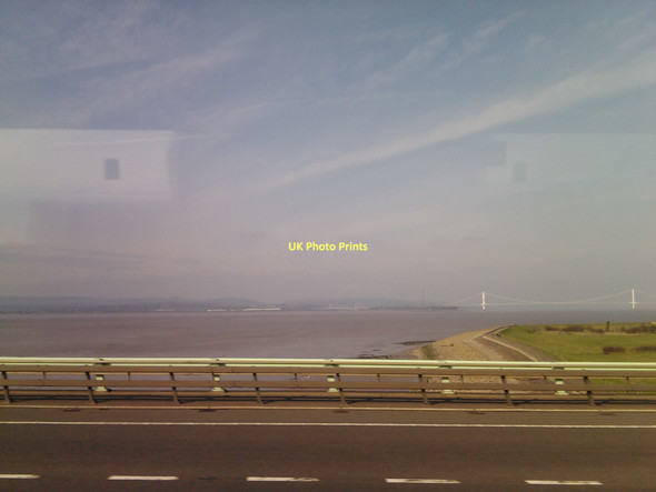 Photo 6"x4" View of the M48 Severn Bridge from the M4 Severn Bridge Aust\/ST5789 c2011