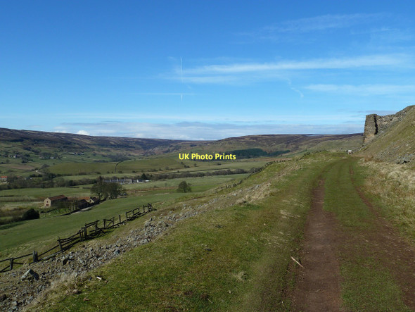Photo 6"x4" Track Bed of disused railway line, Rosedale East Mines Thorgill c2011