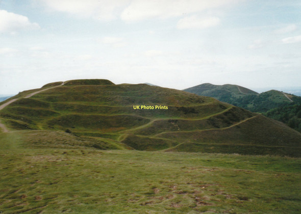 Photo 6"x4" Herefordshire Beacon earthworks Barton Court\/SO7440 c1999