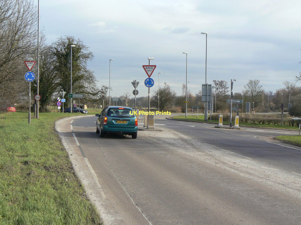 Photo 6"x4" Roundabout on Epperstone bypass Epperstone c2011