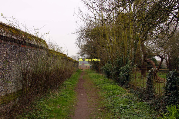 Photo 6"x4" Footpath in Slade End Wallingford c2011