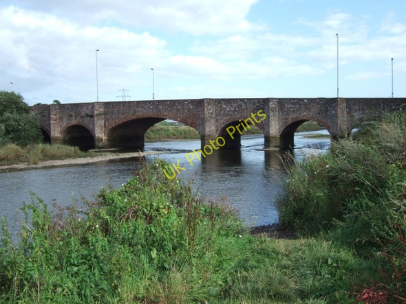 Photo 6"x4" Countess Wear Bridge Lower Wear c2009