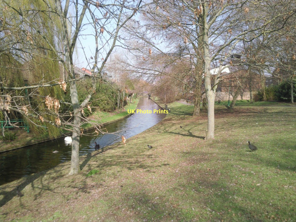 Photo 6"x4" Thamesmead canal leading from Birchmere Thamesmead c2011