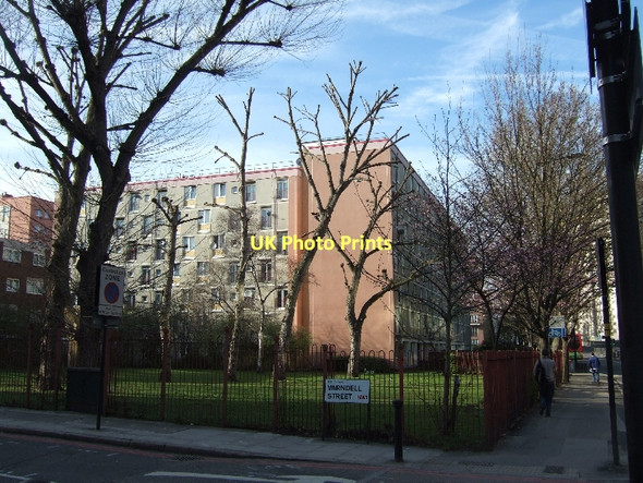 Photo 6"x4" Block of flats on Hampstead Road London c2011