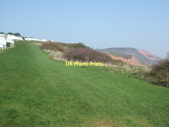 Photo 6"x4" Coastal footpath passing Sandy Bay Holiday Park Littleham\/SY0281 c2011