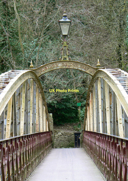 Photo 6"x4" Jubilee Bridge, looking east Matlock c2011