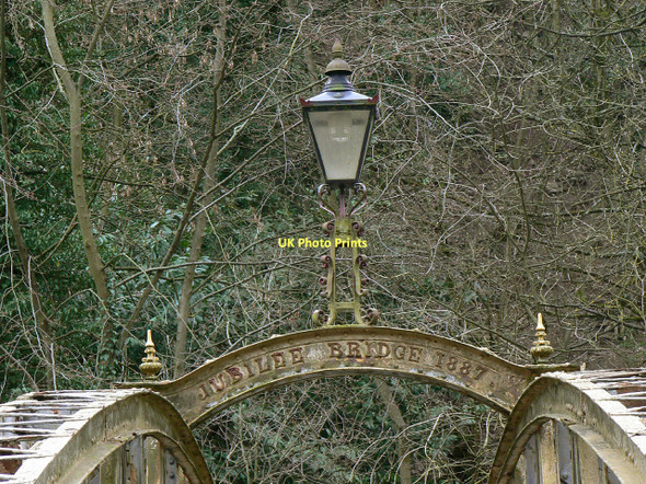 Photo 6"x4" Jubilee Bridge, looking east Matlock c2011