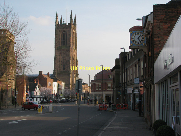 Photo 6"x4" Derby Cathedral from Queen Street Derby\/SK3535 c2011