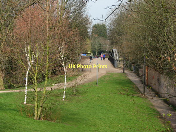 Photo 6"x4" Course of the Friargate Line and the Handyside Bridge Derby\/SK3535 c2011