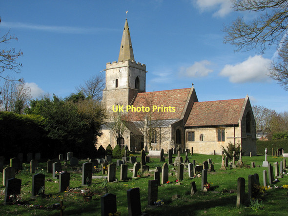 Photo 6"x4" Coton churchyard Coton\/TL4058 c2011