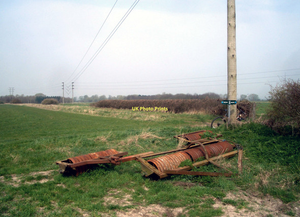 Photo 6"x4" Hammer Lane crosses Pain Way Warborough c2011