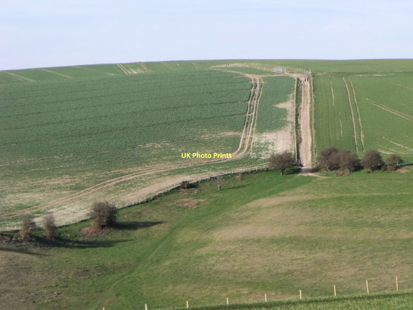 Photo 6"x4" Parallel bridleways near Ditchling Beacon Stanmer c2011