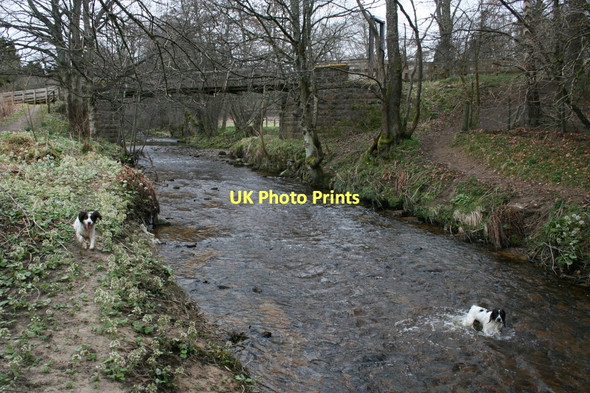 Photo 6"x4" The old railway bridge across the Lour burn Charlestown of Aberlour c2011