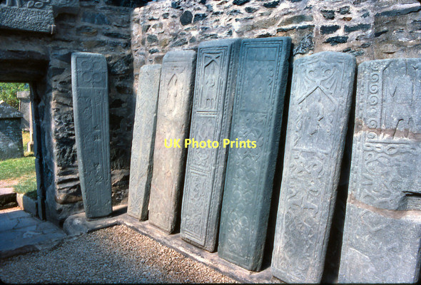 Photo 6"x4" Kilmartin Stones in the Campbell Tomb Kilmartin c1976