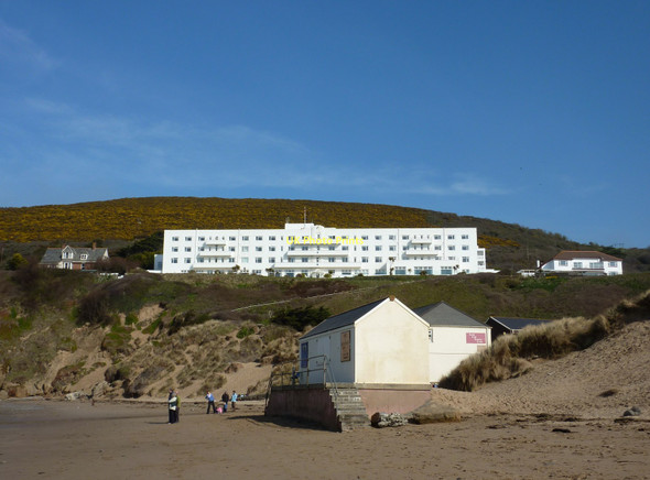 Photo 6"x4" Saunton Sands Hotel and beach buildings Saunton c2011