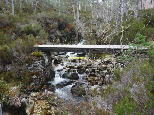 Photo 6"x4" Bridge over Allt na Luib Coulin Lodge c2011