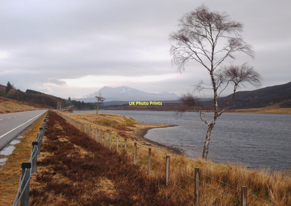Photo 6"x4" New road whisks you past Loch a' Chroisg Achnasheen\/Achadh na Sine c2011