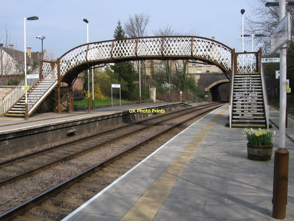 Photo 6"x4" Stamford - station footbridge Stamford\/TF0207 c2011